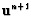 $\mbox{\bf u}^{n+1}$